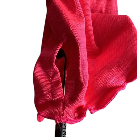 Calvin Klein Performance Quick Dry Womens Pink Hooded Long Sleeve Ruched Top M - Picture 5 of 11